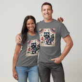"4th of July" Cool Raccoon Patriotic T-shirt (Unisex)