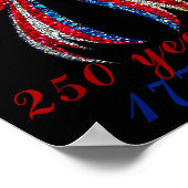 4th Of July Coquette American Flag Bow Funny Girls Poster (Hoek)