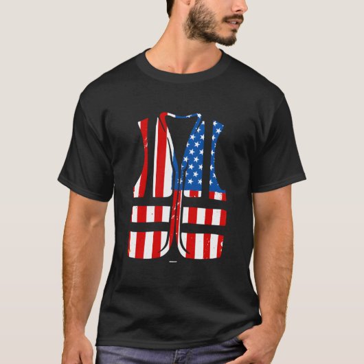 4Th Of July Coworker Swagazon Associate Usa Safety T-shirt (Voorkant)