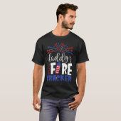 4th of July Daddy's Little Firecracker Toddler Kid T-shirt (Voorkant volledig)