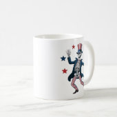 4th of July Dancing Skeleton Koffiemok (Voorkant rechts)