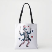 4th of July Dancing Skeleton Tote Bag (Voorkant)
