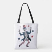 4th of July Dancing Skeleton Tote Bag (Achterkant)
