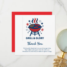 4th of July - Dankjewel Kaart - Patriottische Waar