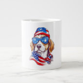 4th Of July Dog Sublimation-66361 Grote Koffiekop (Voorkant)