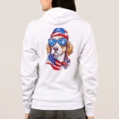 4th Of July Dog Sublimation-66361 Hoodie (Achterkant)