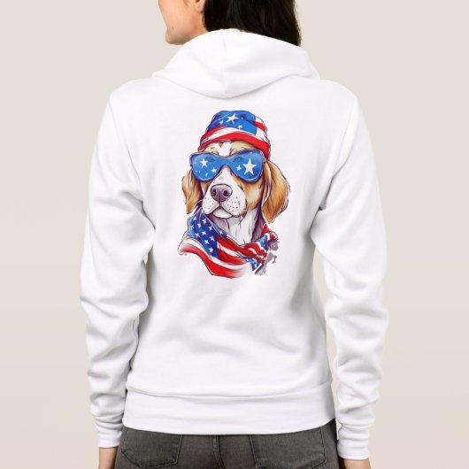 4th Of July Dog Sublimation-66361 Hoodie (Achterkant)