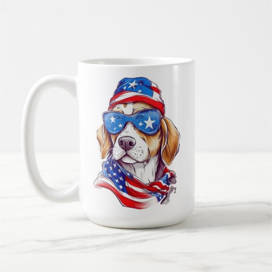 4th Of July Dog Sublimation-66361 Koffiemok (Links)