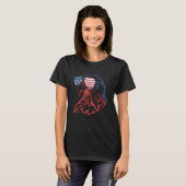 4th Of July Eagle American Flag Independence Day M T-shirt (Voorkant volledig)