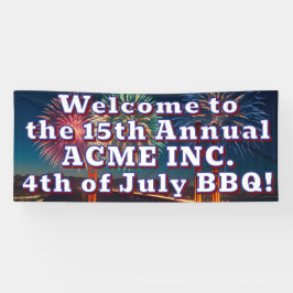  4th of July evenement outdoor banner