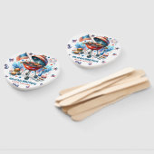 4th of July Familiereünie Bakyard BBq Party Handwaaier (Niet-gemonteerd)