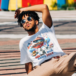 4th of July Familiereünie Bakyard BBq Party T-shirt