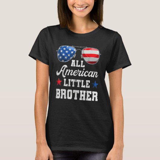4th Of July Family Matching  American Little Broth T-shirt (Voorkant)