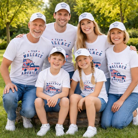 4th Of July Family Photos Matching Group Customize T-shirt