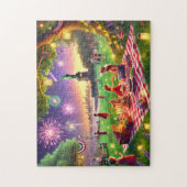 4th of July Family Picnic Statue of Liberty Legpuzzel (Verticaal)