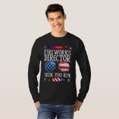 4th Of July Fireworks Director I Run You Run Techn T-shirt (Voorkant volledig)