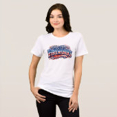 4th of July Fireworks  Tri-Blend Shirt (Voorkant volledig)