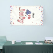 4th of July Folie Balloons Stars Stripes - Banner (Beurs)