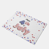 4th of July Folie Balloons Stars Stripes - Deurmat (Schuin)