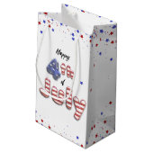 4th of July Folie Balloons Stars Stripes - Geschen Klein Cadeauzakje (Achterkant Gekanteld)