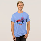 4th of July Freedom Ride Truck Shirt (Voorkant volledig)