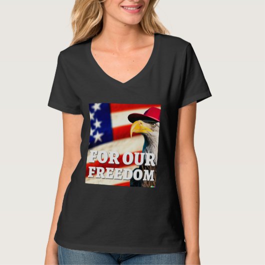 4th of July freedom symbol T-shirt (Voorkant)
