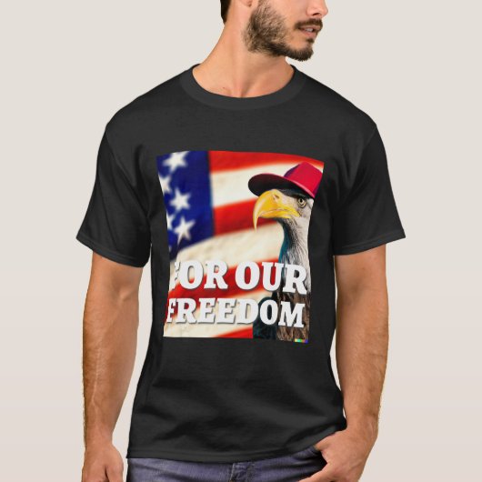 4th of July freedom symbol T-shirt (Voorkant)