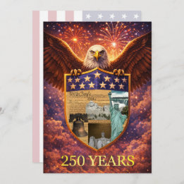 4th of July Great American Eagle Shield 250th Kaart
