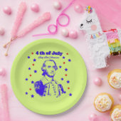 4th of July green Papieren Bordje (Feest)