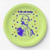 4th of July green Papieren Bordje (Voorkant)