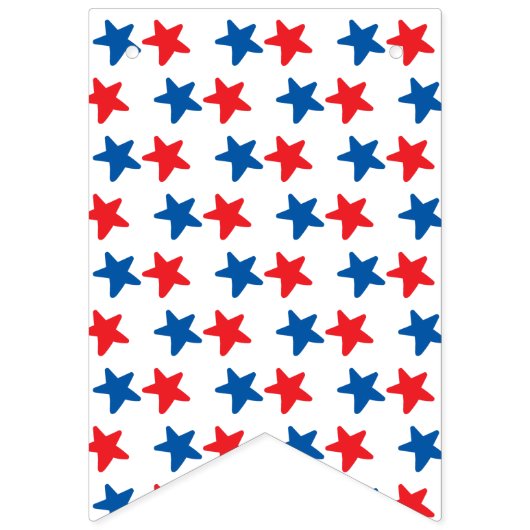 4th of July | Hand getrokken Amerikaanse vlag & st Vlaggetjes (Derde vlag)