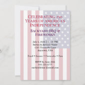 4th of July Happy Birthday America USA 250th Kaart (Achterkant)