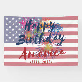 4th of July Happy Birthday America USA 250th Spandoek