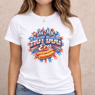 4th of July Hot Dog Era Tri-Blend Shirt