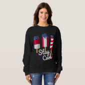 4th Of July Ice Pops Red White Blue American Flag  Trui (Voorkant volledig)