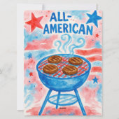 4th of July Indepence day BBQ Words game card Feestdagenkaart (Achterkant)