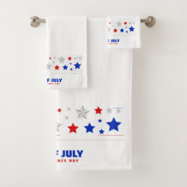 4th of July Independence Day Bad Handdoek