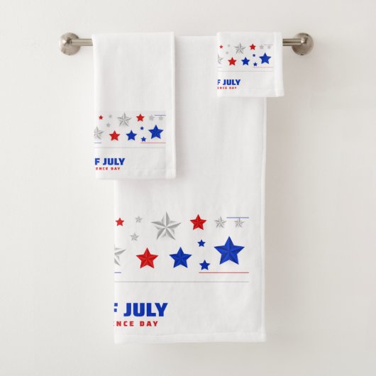 4th of July Independence Day Bad Handdoek (Insitu)