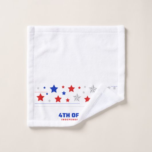 4th of July Independence Day Bad Handdoek (Wasdoekje)