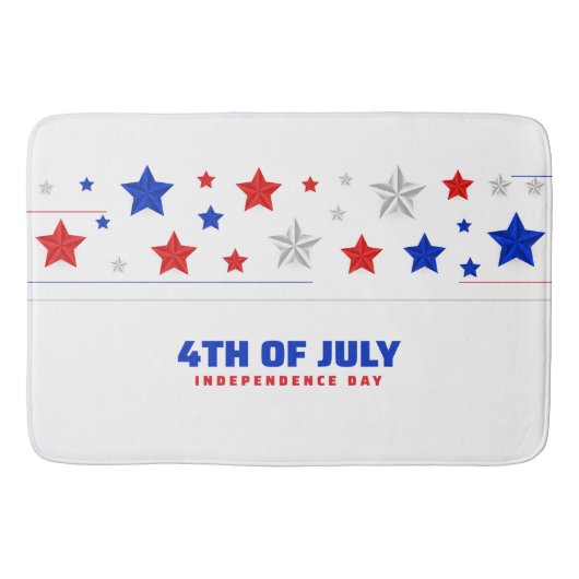 4th of July Independence Day Badmat (Voorkant)