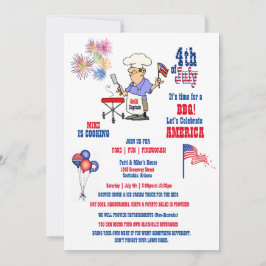 4th of July Independence Day BBQ Fireworks  Kaart