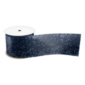 4th of July Independence Day Blue Glitter Ribbon Satijnen Lint (Spoel)