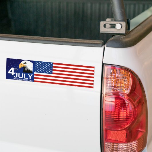 4th of July Independence Day Bumpersticker (Op Truck)