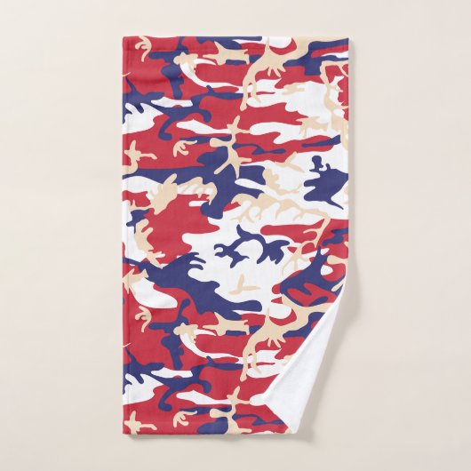 4th of July, Independence day, Camouflage Beige Bad Handdoek (Handdoek)