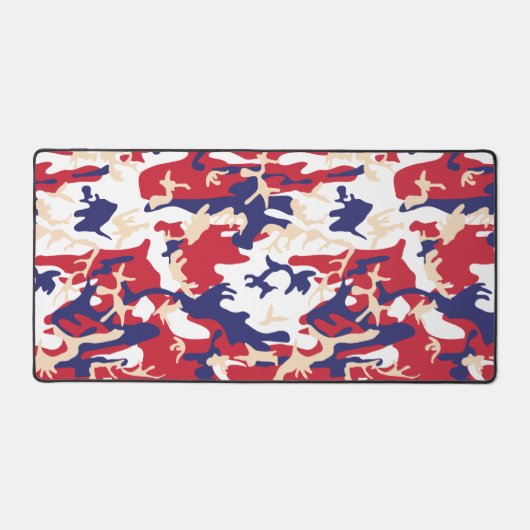 4th of July, Independence day, Camouflage Beige Bureaumat (Voorkant)