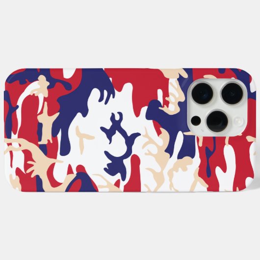 4th of July, Independence day, Camouflage Beige Case-Mate iPhone Case (Achterkant (horizontaal))