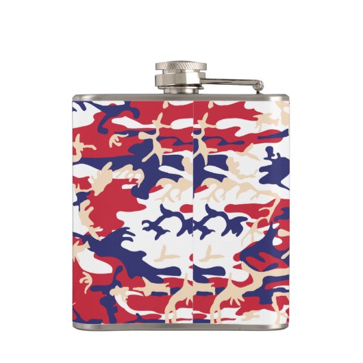 4th of July, Independence day, Camouflage Beige Heupfles (Achterkant)