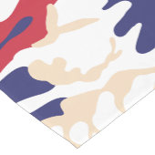 4th of July, Independence day, Camouflage Beige Korte Tafelloper (Hoek)