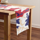 4th of July, Independence day, Camouflage Beige Korte Tafelloper (Voorbeeld)