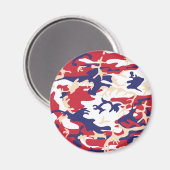 4th of July, Independence day, Camouflage Beige Magneet (Voorkant / Achterkant)